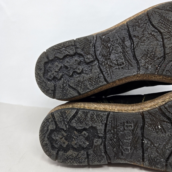 Born Womens Ankle Boots Sz 6 Wynter Black Suede Leather Casual Comfort Everyday - Picture 6 of 13